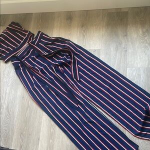 Windsor Blue and Red Wide Leg 2pc